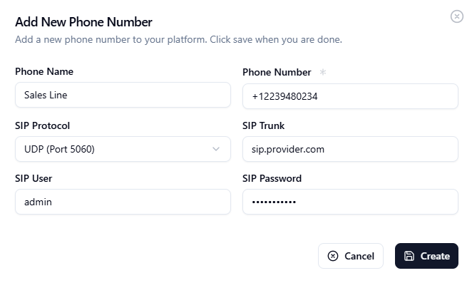 Add New Phone Form